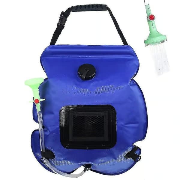 Utomhus campingduschväska soluppvärmd bärbar duschväska 20L utomhusduschväska Black