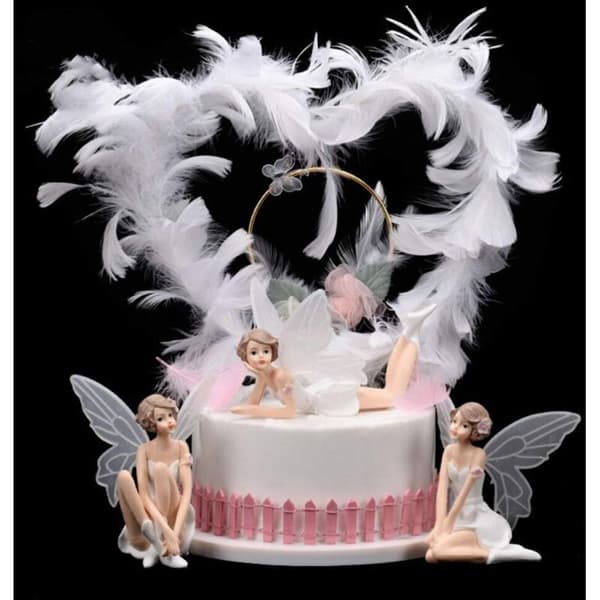 Tinker Bell-figur for hjem, kontor, bil, bord (sett med 3)
