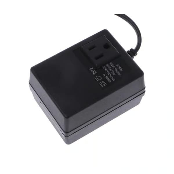 200W AC 220V til 110V transformator nedtrappingsomformer reiseadapter EU-støpsel