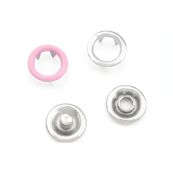 Tryckknappar med verktyg 100 st 9,5 mm Silver