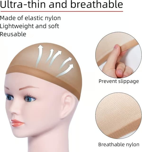 Neutral Nude, Peruknät, Unisex Perukmössa Perukmössor för män och kvinnor