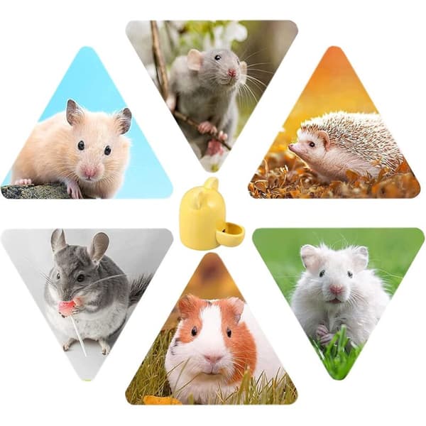Keramisk hamsterflaska, hamsterskål, keramisk hamster vattenflaska