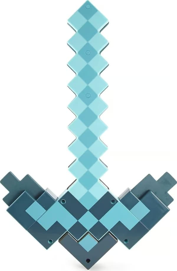 Minecraft Leksaker Svärd och Hacka Minecraft Spel Transformation Bekväm Klassisk - Perfekt blue