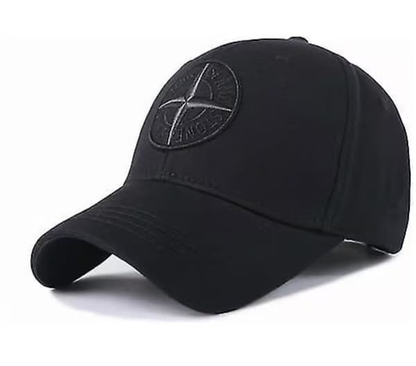 Basebollkeps för män, justerbar keps, unisex golfkeps, svart