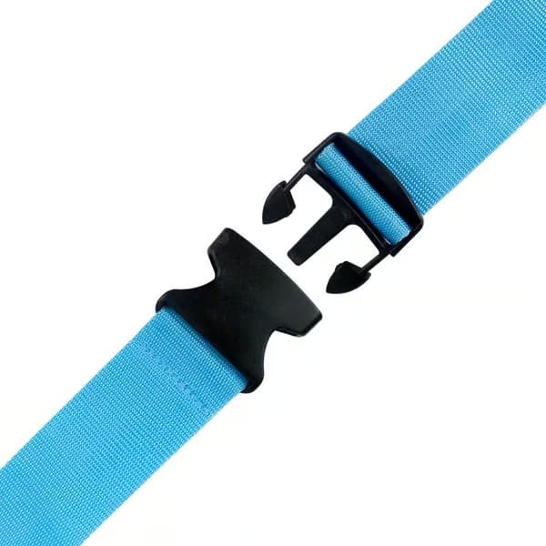 Kraftiga bagageremmar för resväskor, packremmar, resetillbehör, justerbar väskrem, 2-pack Blue
