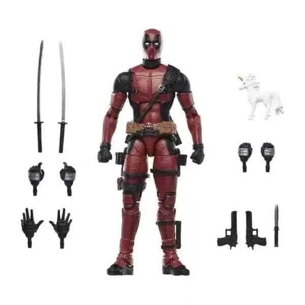 DEADPOOL FIGUR CA 20 CM, X-MEN LEGENDS MARVEL LEDLEKSAK BARNGÅVA