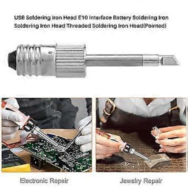 Lödpennor i mässing för USB-lödkolvar, kompatibla med E10-gränssnittslödstationer