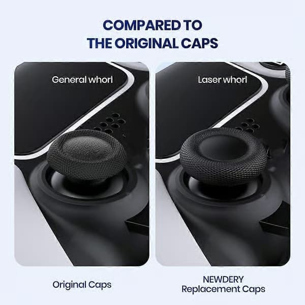 10 st för PlayStation 5 PS5 DualSense Controller Thumbstick 3D Analog Thumb Stick Joystick Caps Grip Speltillbehör