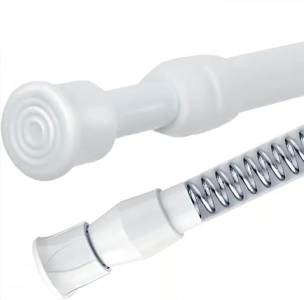2-pack Skåpstång Utdragbar 40-70cm, Vit (Rördiameter 2.2cm)