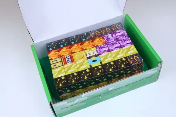 MAGNETISKA BLOCK MINECRAFT KUBER 100 BLOCK ARRANGEMANG KUBER