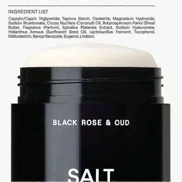 Salt & Stone Unisex Black Oud Extra_Strength Aluminiumfri Deodorant Saffran & Cederträ Neroli & Basil