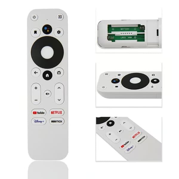 Ersättningsfjärrkontroll Kompatibel / KM2 Kompatibel KM2 4K Certifierad Röst Android TV Box_Super Gåva Vit