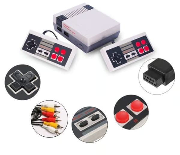 Spelkonsol Mini Videospelskonsol Innehåller 620 Spel - Stöder G-anslutning till TV, Olika AV-gränssnitt
