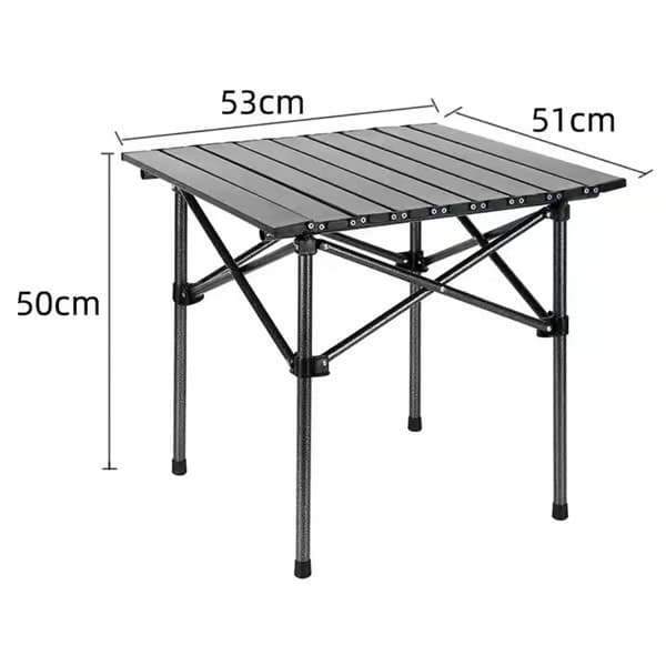 Fällbart campingbord i kolfiberstål