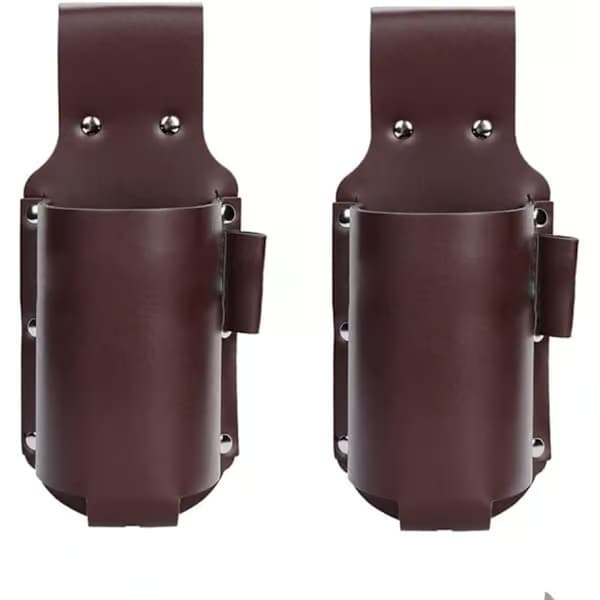 2-pack PU-läder ölfat, ölhållare bälte dryck midjeväska
