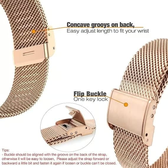 Urrem til Garmin Venu 2 Plus/Venu Sq/Vivoactive 5/Vivomove 3, 20 mm Quick Release-armbånd i rustfrit stålnet