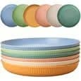 Campingtallrikar - 6-pack - Okrossbara - Plast - 22,5 cm