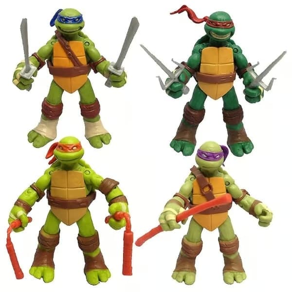 4-pack Teenage Mutant Ninja Turtles actionfigurer - Perfekt för barnkalaspresenter och samlarobjekt