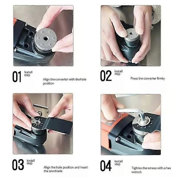 För Starlock Adapter Verktyg Star Lock System Oscillating Saw Blade Adapter