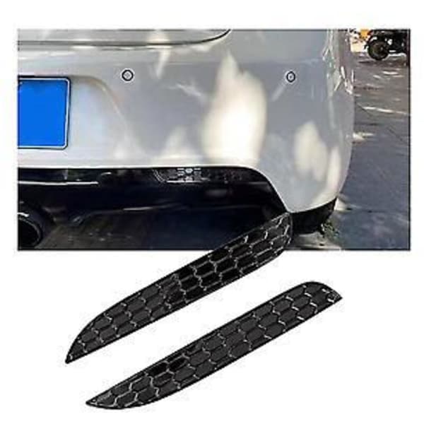 2 stycken glansig honeycomb-dekal för Golf 6 R20 dimljus bak