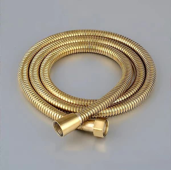 Guld duschslang krom rostfritt stål duschslang anti-twist anti-explosion 2m