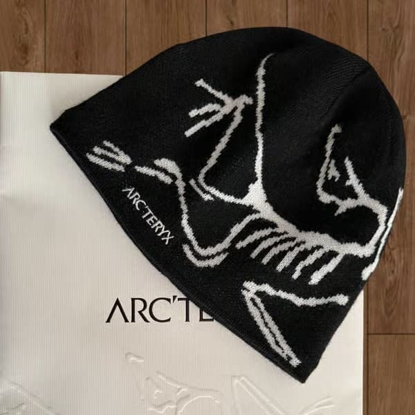 Arc'teryx Bird Head Toque Mössa Svart Merinoull Stickad Vintermössa Unisex