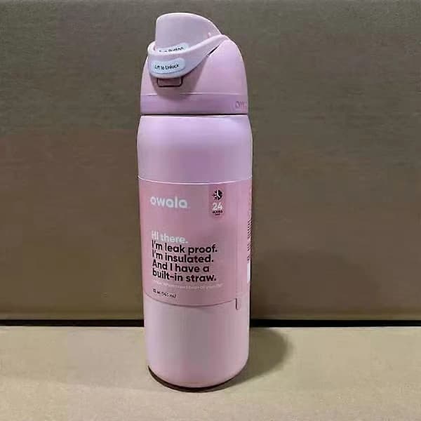 32oz Rose Quartz FreeSip vattenflaska i rostfritt stål Rose Quartz Pink