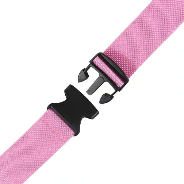 Kraftiga bagageremmar för resväskor, packremmar, resetillbehör, justerbar väskrem, 2-pack Pink