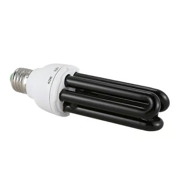 2x E27 40W UV Ultraviolett Fluorescerande Blacklight CFL-lampa 220V Form: Rak Effekt Vo