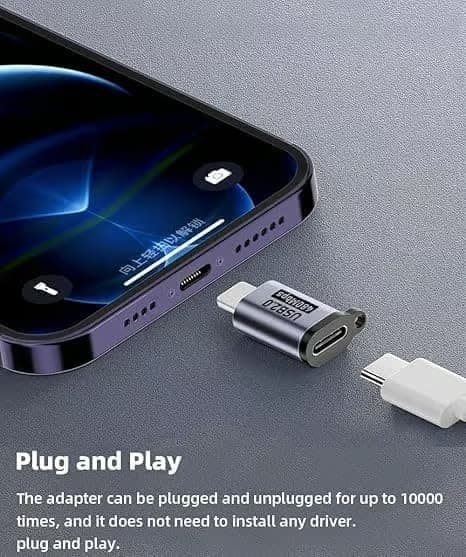 5-pack USB-adapterkit - Typ-C & Micro till Lightning, Mini & Typ-C - Kompatibel med Android/iOS-enheter