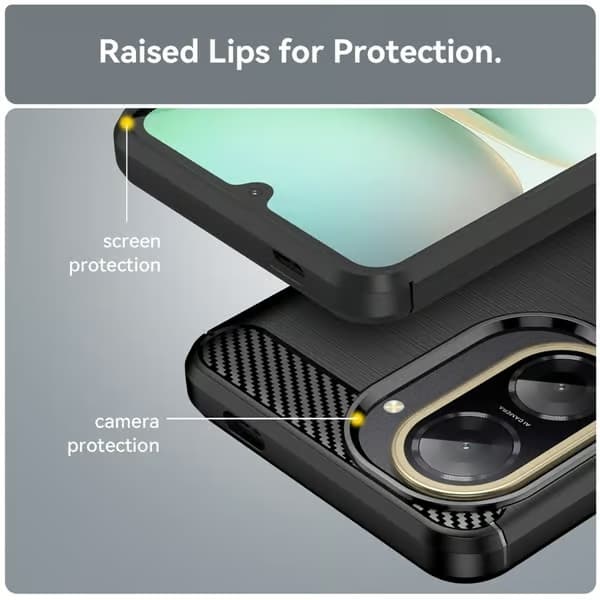 FOR Xiaomi Redmi A5 4G Armor Carbon-deksel - Flere farger black