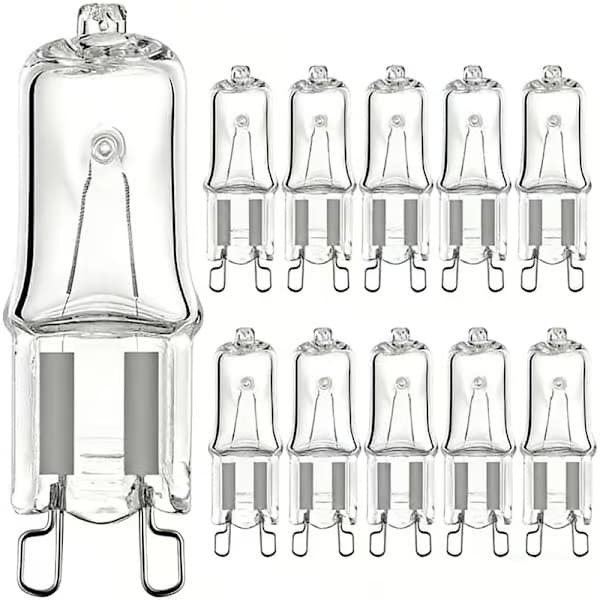 10-pack G9 Halogenlampor/Brandlampor 28W, 230V - Varmvit - Halogen, Hög Prestanda 28W