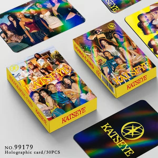 30 nya KATSEYE kändis K-Pop samlarfotokort, LOMO-kort