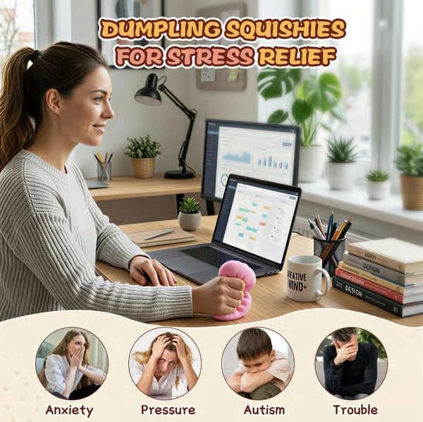 Dumpling Squishy Mystery Box, Mjuk Deg Klämleksak, Slumpmässig 1 Styck, Söt Långsamt Stigande Dumpling Klämleksak, Sensorisk Fidget för Stresslindring Devil Hunter version