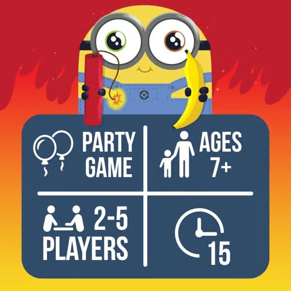 Exploding Minions av Exploding Kittens - Kortspel för vuxna, tonåringar och barn - Roliga familjespel - Ett rysk roulette-kortspel