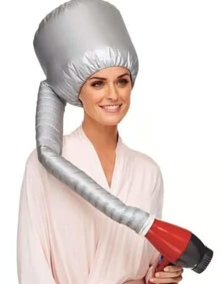 Hårtorkshuv för styling och behandling - Silver silvery