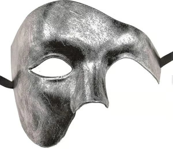 Naamiaisnaamio miehille, Halloween, Oopperan kummitus Silver