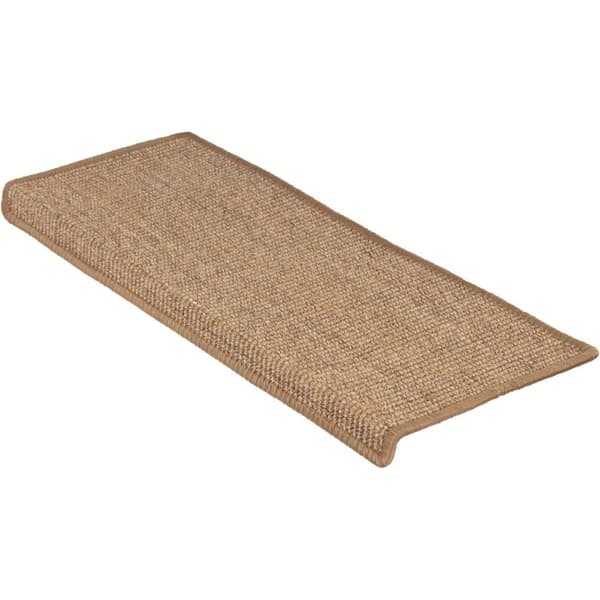 Sisal trappetrin, indendørs, 1 stk., rektangulær (kork, med kant, 65 x 24 cm)