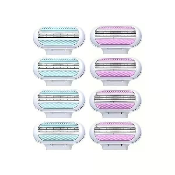 32-pack Rakblad för Kvinnor - Kompatibla med Gillette Venus Blå och Rosa
