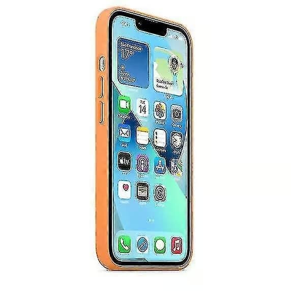 Silikonfodral iPhone 13 - MagSafe-kompatibelt skyddande telefonfodral, smalt stötsäkert fodral Marigold