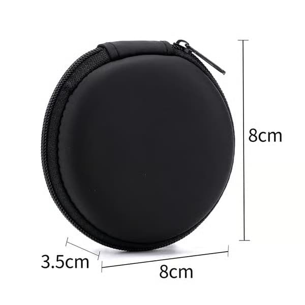 2-pak hårdt etui til headset/AirPods osv. Sort