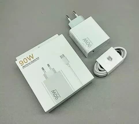 FÖR Xiaomi-kompatibel 90W HyperCharge Combo, Typ-A EU-kontakt snabbladdare (1M) 90W