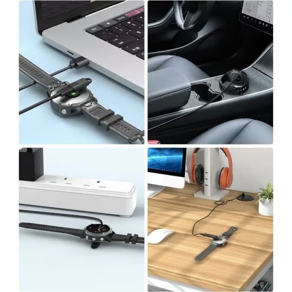 USB C til Garmin Adapter 2-pak, 90 graders Type C opladningsetui, ZQKLA