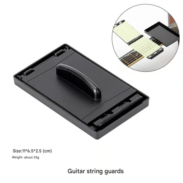 Gitarrsträngrengörare Greppbräda Rengöringsverktyg för underhåll av fiol/bas/ukulele/elgitarr och andra instrument 2-pack