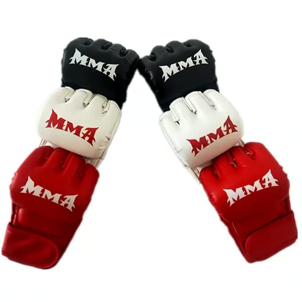 Boxhandskar med halvfinger - MMA Sparring & Sandsäcksträning Black