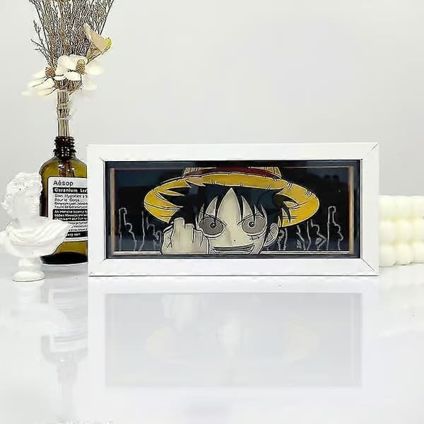 One Piece Anime 3D-pappersklippt ljuslåda Manga A