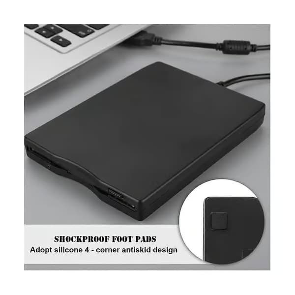 USB diskettläsare 3,5 tum extern bärbar 1,44 MB FDD diskettenhet för Windows 7 8 200