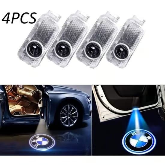 LED-projektor för bil - BMW - Välkomstbelysning - 4 st - Svart - LED-dörrlampor