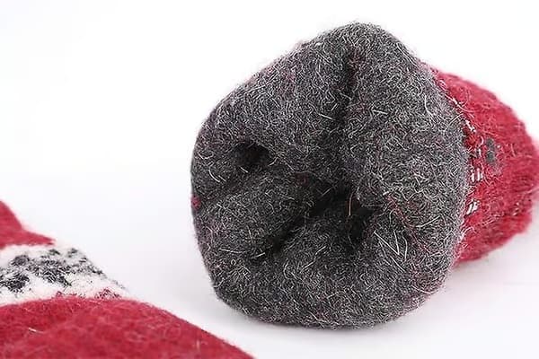 Supermjuka stickade damvantar för vintern, förtjockade varma ullhandskar, vindtäta handskar med stickat fleecefoder, present