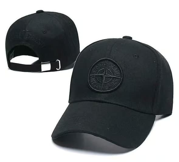 Basebollkeps för män, justerbar keps, unisex golfkeps, svart